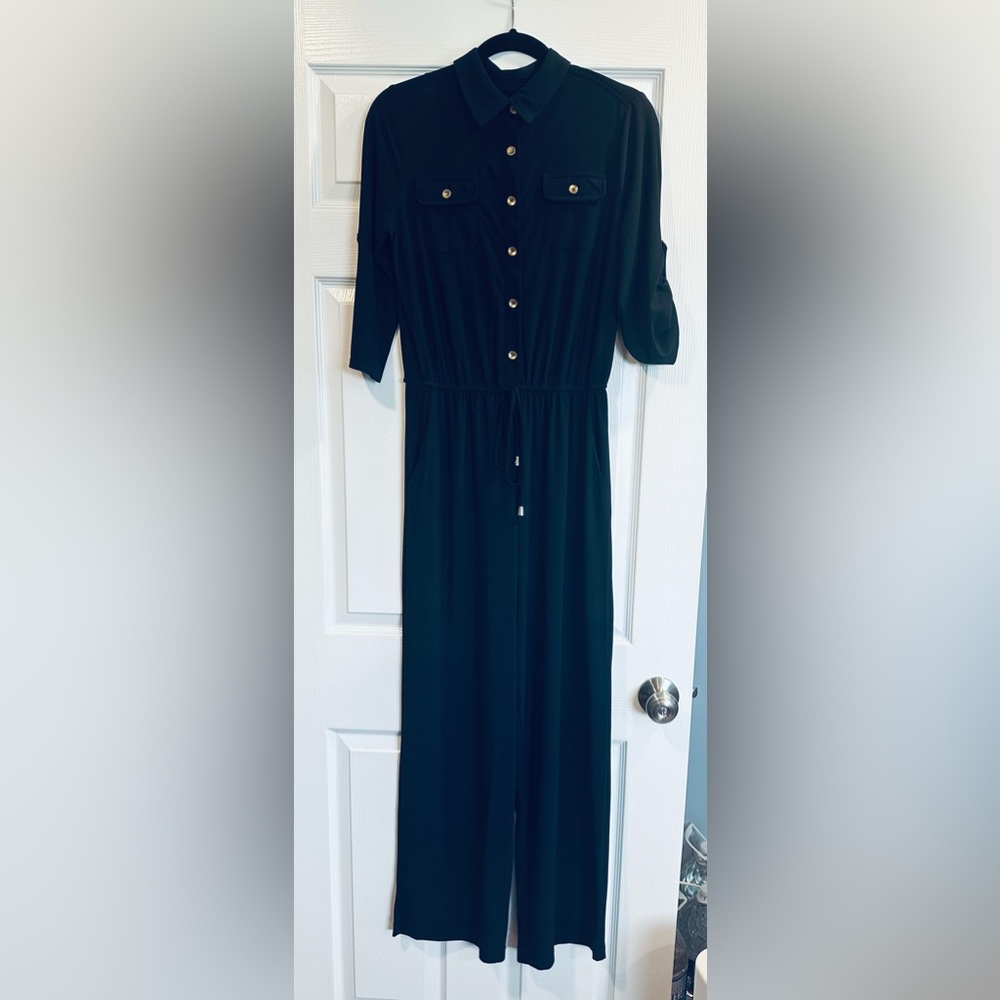 Emma & Michele Blue Jumpsuit Sz S